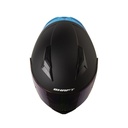 CASCO INTEGRAL SHAFT SH582SP EVO SOLID NEGRO AZUL MATE VISOR AZUL SPOILER AZUL