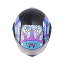 CASCO ABATIBLE ICH 3110S NIÑA DOBLE VISOR GROOVE NEGRO TURQUESA