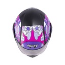 CASCO ABATIBLE ICH 3110S NIÑA DOBLE VISOR GROOVE NEGRO MORADO