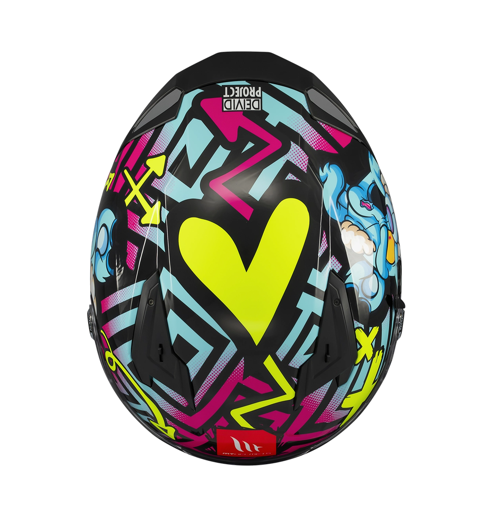 CASCO INTEGRAL MT FF128 DOBLE VISOR BRAKER CRAZY TEDDY B7 BRILLO