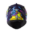 CASCO MULTIPROPOSITO HRO HROMX330 DOBLE VISOR STAY WILD AMARILLO FUCSIA MATE