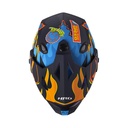 CASCO MULTIPROPOSITO HRO HROMX330 DOBLE VISOR STAY WILD AZUL AMARILLO MATE