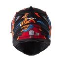 CASCO MULTIPROPOSITO HRO HROMX330 DOBLE VISOR STAY WILD ROJO AZUL MATE