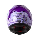 CASCO INTEGRAL SHAFT SHPRO610 EVO DOBLE VISOR BLUER PLANE MORADO CLARO MORADO BRILLO