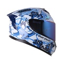 CASCO INTEGRAL SHAFT SHPRO610 EVO DOBLE VISOR BLUER PLANE AZUL CLARO AZUL