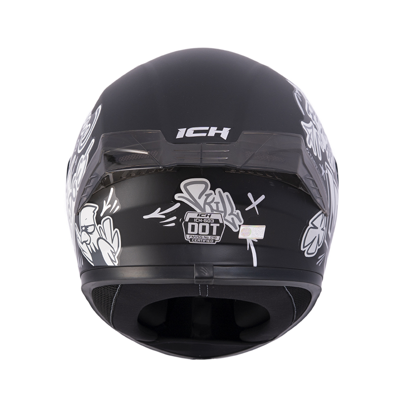 CASCO INTEGRAL ICH 503 SKILL NEGRO GRIS MATE VISOR NEGRO
