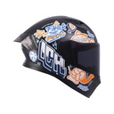 CASCO INTEGRAL ICH 503 SKILL NEGRO NARANJA MATE VISOR NEGRO