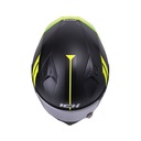 CASCO INTEGRAL ICH 503 NEZA NEGRO AMARILLO MATE VISOR SILVER 
