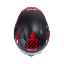 CASCO INTEGRAL ICH 503 CYBERPUNK NEGRO ROJO MATE VISOR TRANSPARENTE