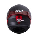 CASCO INTEGRAL ICH 503 CYBERPUNK NEGRO ROJO MATE VISOR TRANSPARENTE