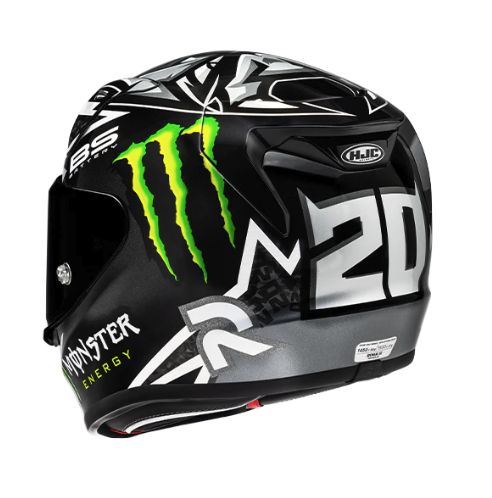 CASCO INTEGRAL HJC RPHA12 QUARTARARO GRIS NEGRO BRILLO-INCLUYE PINLOCK Y VISOR