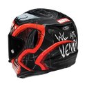 CASCO INTEGRAL HJC RPHA12 VENOM MC1SF ROJO BRILLO NEGRO MATE-INCLUYE PINLOCK Y VISOR