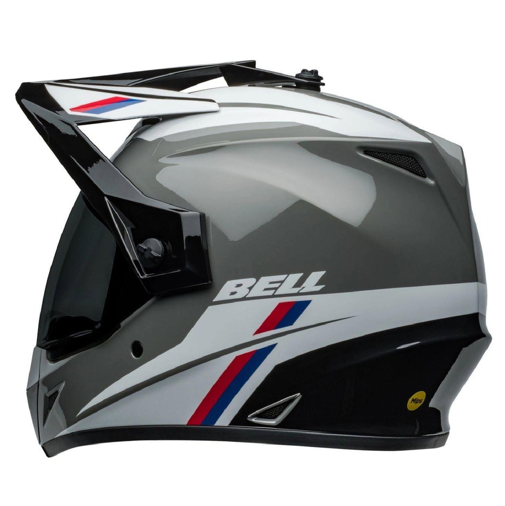 CASCO MULTIPROPOSITO BELL MX-9 ADVENTURE ALPINE MIPS GRIS BLANCO BRILLO