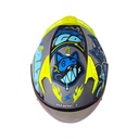 CASCO ABIERTO SHAFT SH226 GT ANYMANIAC GRIS AZUL MATE VISOR AZUL