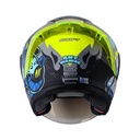 CASCO ABIERTO SHAFT SH226 GT ANYMANIAC GRIS AZUL MATE VISOR AZUL