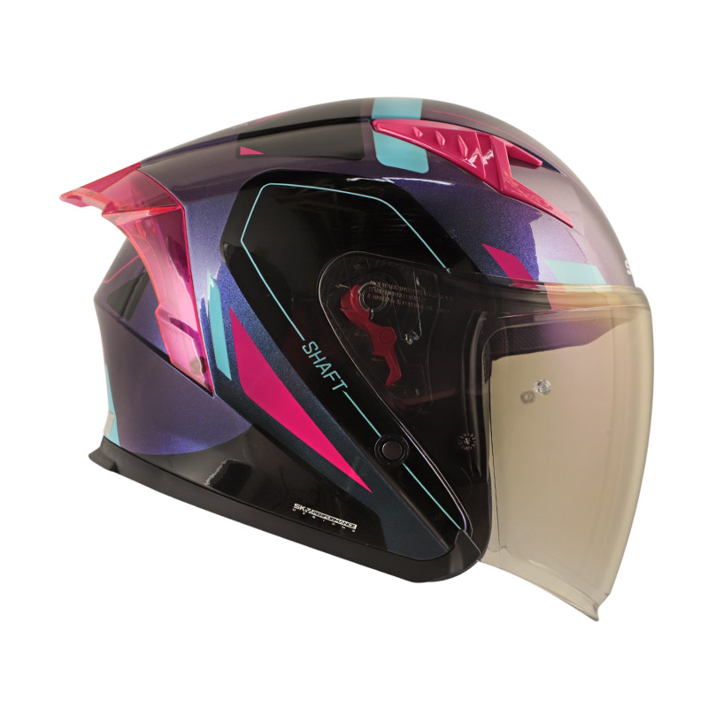 CASCO ABIERTO SHAFT SH226 GT BALAM CAMALEON FUCSIA BRILLO