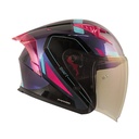 CASCO ABIERTO SHAFT SH226 GT BALAM CAMALEON FUCSIA BRILLO