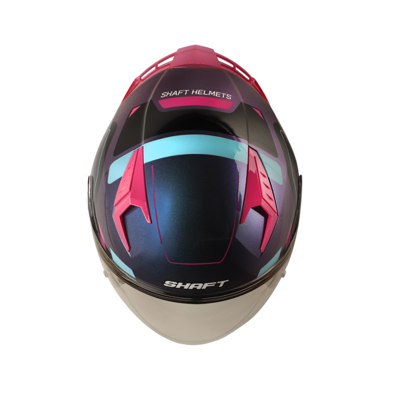CASCO ABIERTO SHAFT SH226 GT BALAM CAMALEON FUCSIA BRILLO