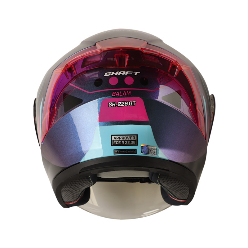 CASCO ABIERTO SHAFT SH226 GT BALAM CAMALEON FUCSIA BRILLO