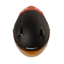 CASCO ABIERTO SHAFT SH226 GT SOLID NEGRO NARANJADO MATE VISOR NARANJADO