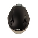 CASCO ABIERTO SHAFT SH226 GT SOLID NEGRO NEGRO MATE SPOILER IRIDIUM AZUL VISOR DORADO 