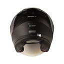 CASCO ABIERTO SHAFT SH226 GT SOLID NEGRO NEGRO MATE SPOILER IRIDIUM AZUL VISOR DORADO 