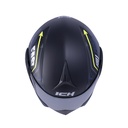 CASCO ABATIBLE ICH 3110DOT DOBLE VISOR SPEED MASTER NEGRO AMARILLO MATE VISOR DORADO
