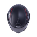 CASCO ABATIBLE ICH 3110DOT DOBLE VISOR SPEED MASTER NEGRO ROJO MATE VISOR AZUL