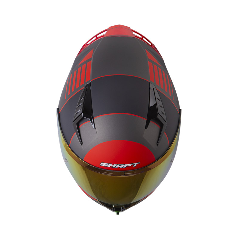 CASCO INTEGRAL SHAFT SH526SP EVO STRAFTER GRIS OSCURO ROJO MATE