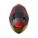 CASCO INTEGRAL SHAFT SH526SP EVO STRAFTER GRIS OSCURO ROJO MATE