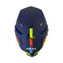 CASCO MULTIPROPOSITO HRO MX330 DOBLE VISOR DOWNHILL AZUL OSCURO NARANJADO MATE