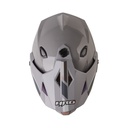 CASCO MULTIPROPOSITO HRO MX330 DOBLE VISOR DOWNHILL GRIS GRIS BRILLO