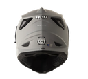 CASCO MULTIPROPOSITO HRO MX330 DOBLE VISOR SOLID GRIS SILVER MATE VISOR AZUL