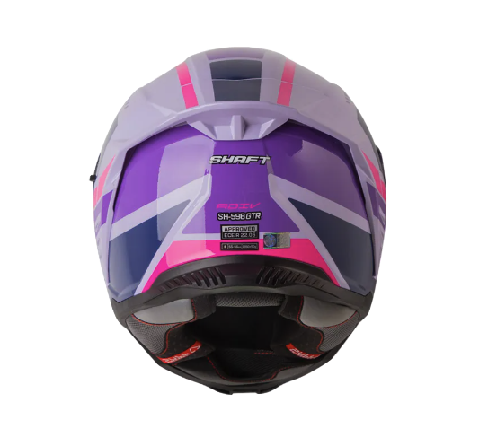 CASCO INTEGRAL SHAFT SH598GTR ADIV MORADO CLARO FUCSIA BRILLO 