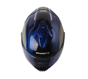 CASCO INTEGRAL SHAFT SH598GTR ADIV AZUL METALIZADO SILVER BRILLO