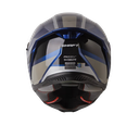 CASCO INTEGRAL SHAFT SH598GTR ADIV AZUL METALIZADO SILVER BRILLO