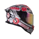 CASCO INTEGRAL SHAFT SH598GTR RANDOMIZER NEGRO ROJO MATE