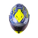 CASCO INTEGRAL SHAFT SH598GTR RANDOMIZER GRIS OSCURO AZUL BRILLO