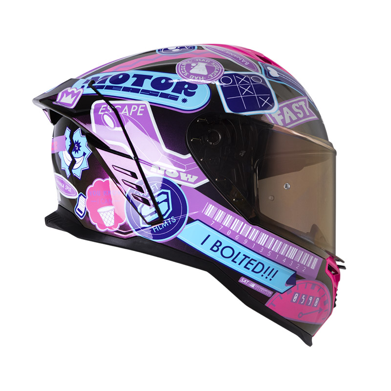 CASCO INTEGRAL SHAFT SH598GTR RANDOMIZER CAMALEON MORADO BRILLO