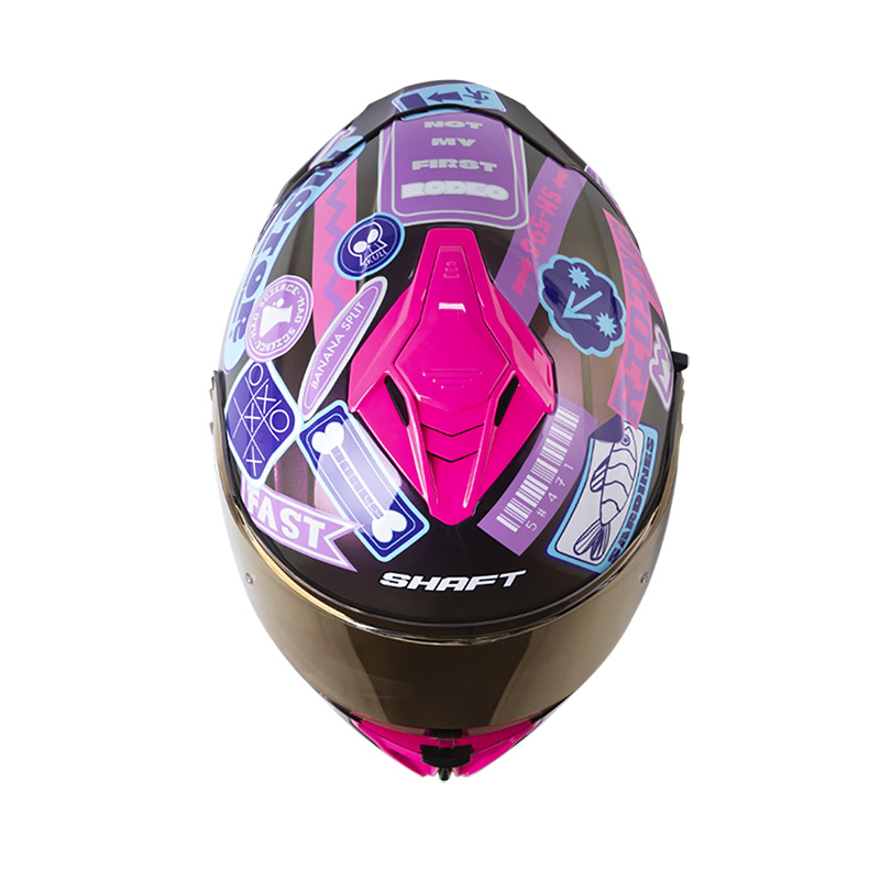 CASCO INTEGRAL SHAFT SH598GTR RANDOMIZER CAMALEON MORADO BRILLO