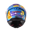 CASCO INTEGRAL SHAFT SH598GTR RANDOMIZER AZUL NARANJADO MATE