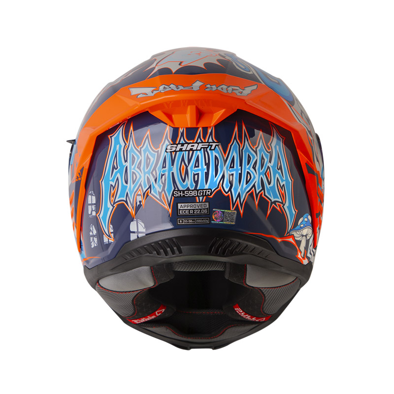 CASCO INTEGRAL SHAFT SH598GTR ABRACADABRA AZUL OSCURO AZUL BRILLO