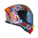 CASCO INTEGRAL SHAFT SH598GTR ABRACADABRA GRIS OSCURO NARANJADO BRILLO