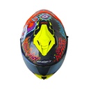 CASCO INTEGRAL SHAFT SH598GTR ABRACADABRA GRIS OSCURO NARANJADO BRILLO