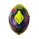 CASCO INTEGRAL SHAFT SH598GTR ABRACADABRA AZUL OSCURO FUCSIA BRILLO