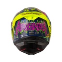 CASCO INTEGRAL SHAFT SH598GTR ABRACADABRA AZUL OSCURO FUCSIA BRILLO