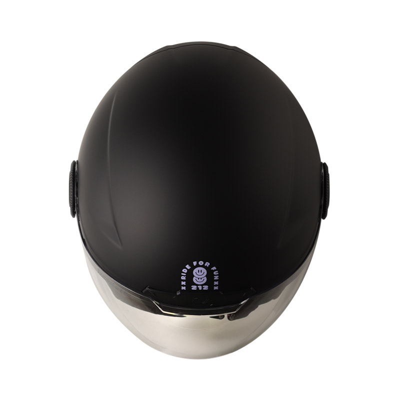 CASCO ABIERTO SHAFT SH212 SOLID NEGRO MORADO CLARO 