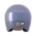 CASCO ABIERTO TECH T10 SOLID CAMALEON BRILLO VISOR SILVER