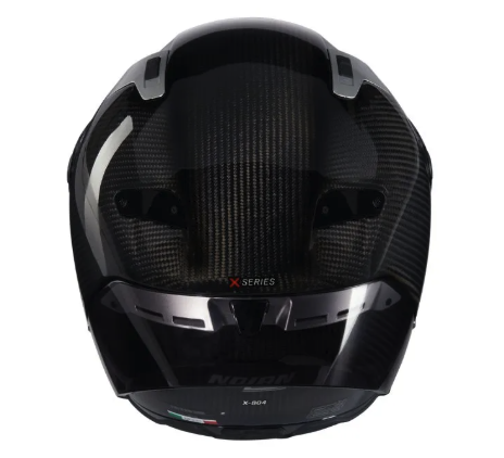 CASCO INTEGRAL NOLAN X-804 RS-U.C ARGENTO NEGRO SILVER BRILLO