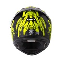 CASCO ABATIBLE HRO 3440 DOBLE VISOR GRUNGSTER NEGRO AMARILLO MATE